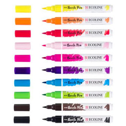 Pisaki pędzelkowe Royal Talens Ecoline Brush Pen Bright