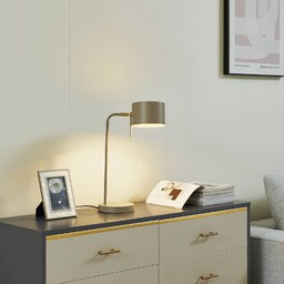 Lampa stołowa Kaida Lindby, brązowy / rdzawy, salon