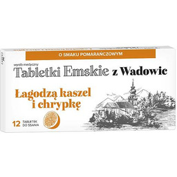 Tabletki Emskie z Wadowic Łagodzą kaszel i chrypkę