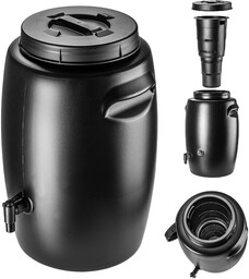 Zbiornik ogrodowy na nawóz Pange 55L czarny