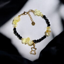 Bransoletka sukcesu z zawieszką Czarny Turmalin i Cytryn