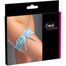 Cottelli - koronkowy pas do pończoch z kokardą