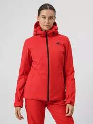 Kurtka narciarska 4F 5000 czerwona przód Kurtka narciarska 4F 5000 czerwona przód