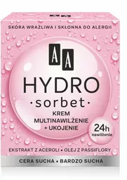 AA Hydro Sorbet krem multinawilżenie odżywienie cera sucha bardzo sucha AA Hydro Sorbet krem multinawilżenie odżywienie cera sucha bardzo sucha