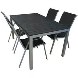 Stół ogrodowy z kompletem krzeseł