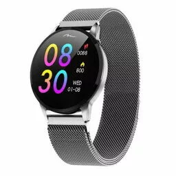 Smartwatch Media tech ACTIVE BAND GENEVA MT863S z srebrnym paskiem wyświetlacz Smartwatch Media tech ACTIVE BAND GENEVA MT863S z srebrnym paskiem wyświetlacz