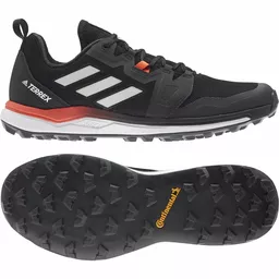 Buty Adidas Agravic Terrex czarne widok na bok buta i podeszwę Buty Adidas Agravic Terrex czarne widok na bok buta i podeszwę