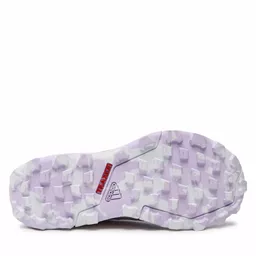 Buty Adidas Agravic Terrex fioletowe widok na podeszwę Buty Adidas Agravic Terrex fioletowe widok na podeszwę