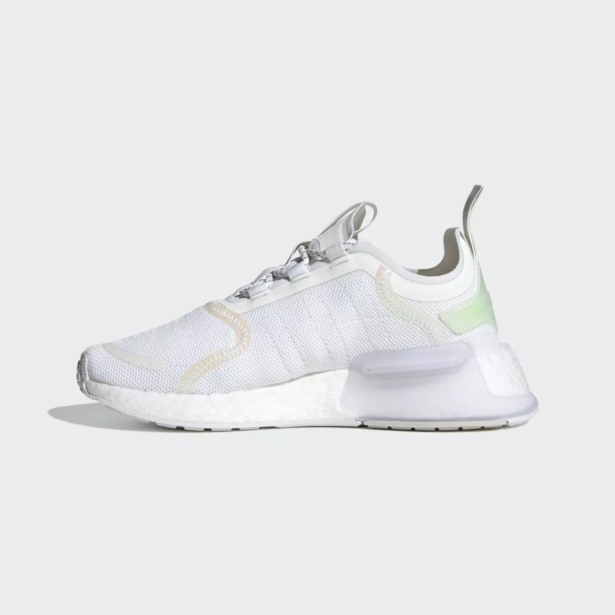 adidasnmd biale caly prawy bok