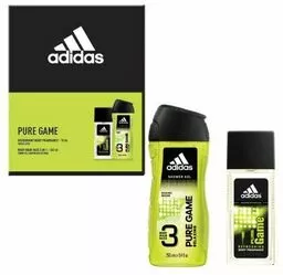 Zestaw Adidas Pure Game Żel Pod Prysznic 250 ml Dezodorant w sprayu 75 ml