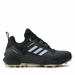 Buty Adidas Terrex Swift czarne z kremową podeszwą cały lewy bok Buty Adidas Terrex Swift czarne z kremową podeszwą cały lewy bok