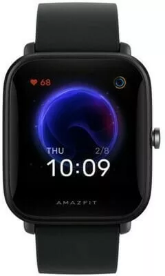 smartwatch amazfit bip u pro czarny pasek wyswietlacz