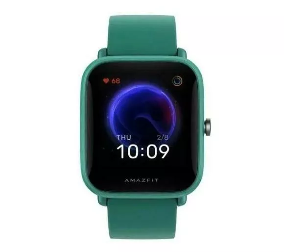 smartwatch amazfit bip u zielony pasek wyswietlacz