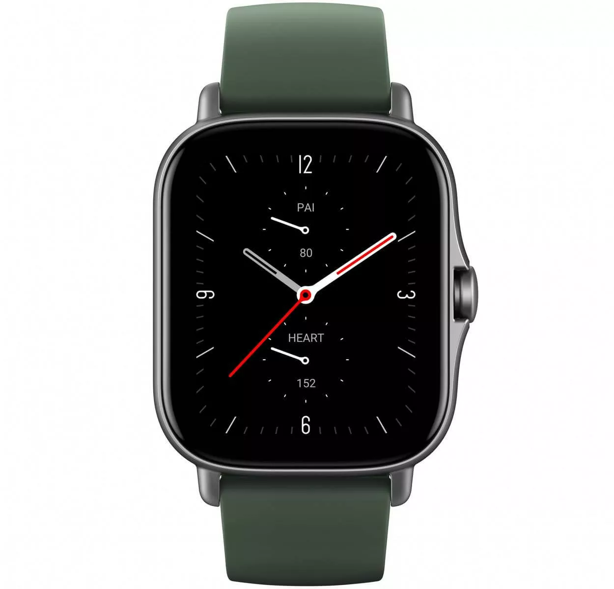 smartwatch amazfit gts 2e zielony pasek ekran