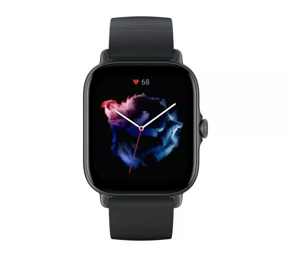 smartwatch amazfit gts 3 grafitowy pasek ekran