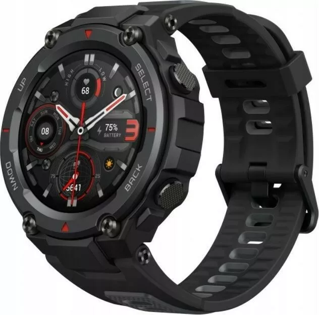 smartwatch amazfit t rex pro czarny skos