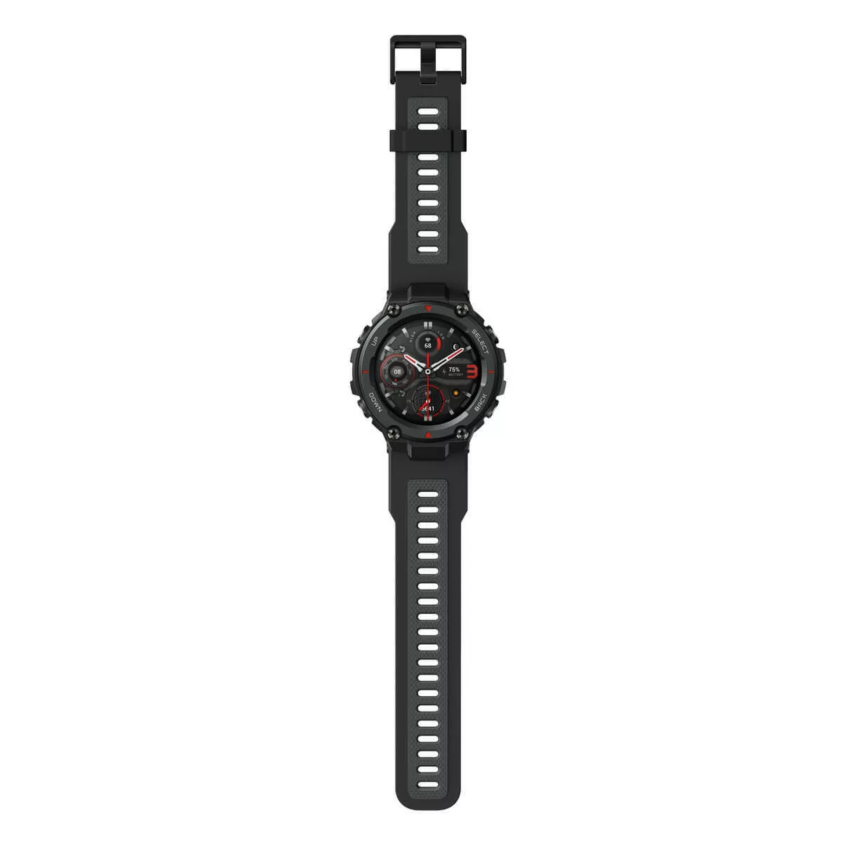 smartwatch amazfit t rex pro czarny z gory
