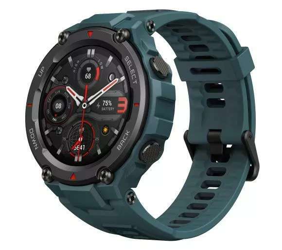 smartwatch amazfit t rex pro niebieski w skos