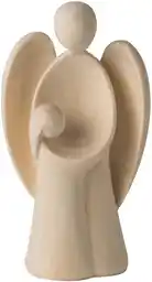 Minimalistyczna, drewniana figurka anioła z dzieckiem Minimalistyczna, drewniana figurka anioła z dzieckiem