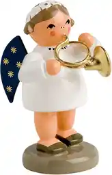 Malowana figurka aniołka wykonana z drewna Malowana figurka aniołka wykonana z drewna