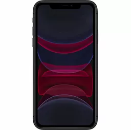 APPLE iPhone 11 czarny z przodu APPLE iPhone 11 czarny z przodu