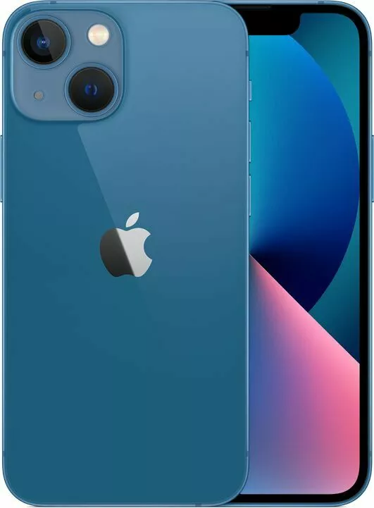apple iphone 13 mini niebieski front i tyl