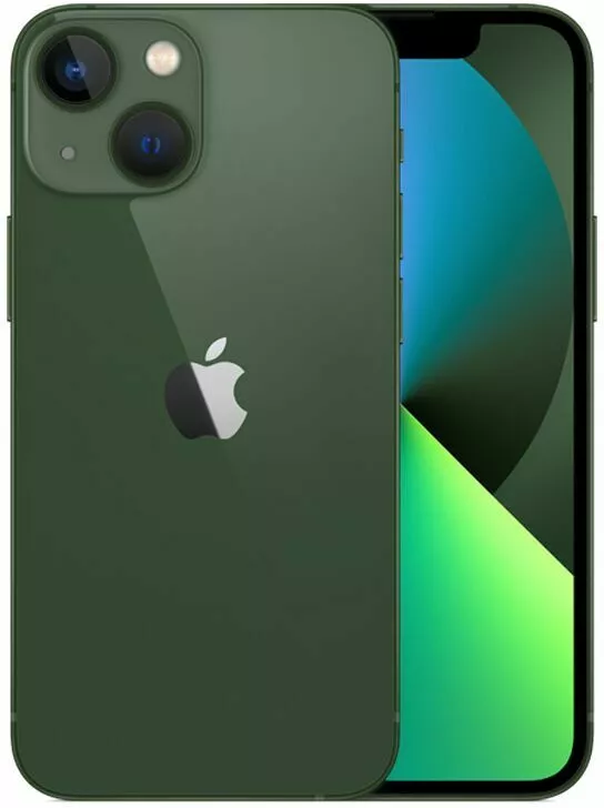 apple iphone 13 mini zielony front i tyl