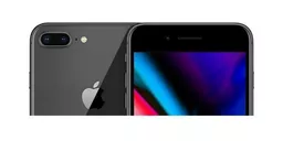 Zbliżenie na aparaty iPhone'a 8 Plus w szarym kolorze