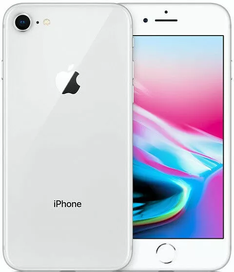 apple iphone 8 srebrny front i tyl