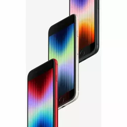 Apple iPhone SE 2022 w kolorach czerwonym, księżycowej poświaty i północy front Apple iPhone SE 2022 w kolorach czerwonym, księżycowej poświaty i północy front