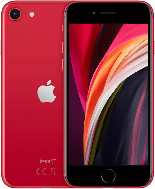 apple iphone se czerwony front i tyl