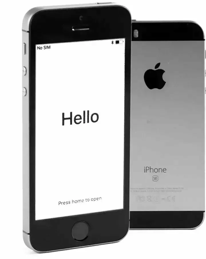 apple iphone se szary front i tyl