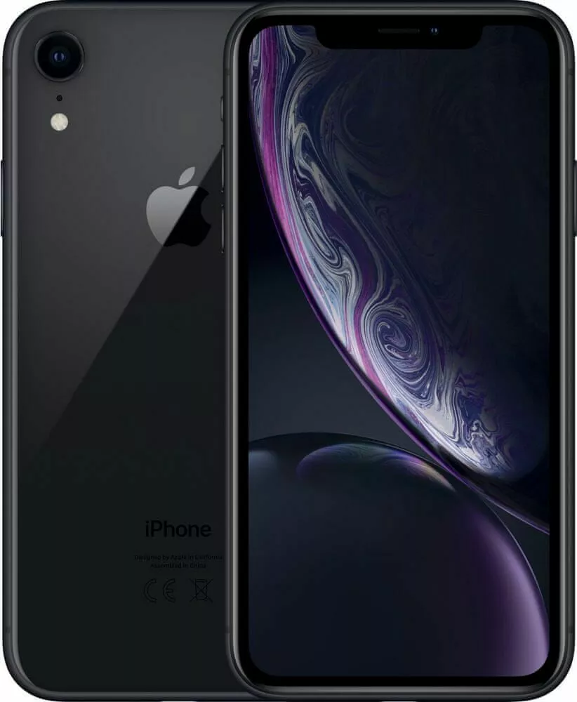 apple iphone xr czarny front i tyl