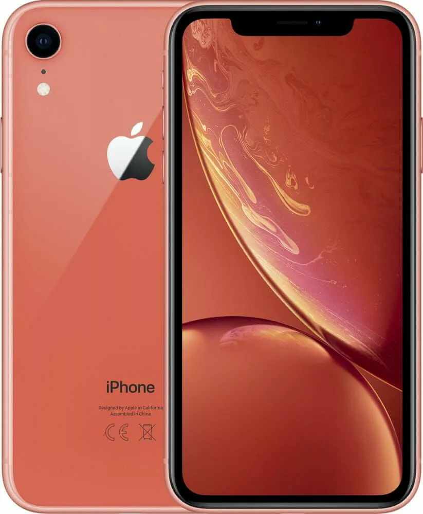 apple iphone xr pomaranczowy front i tyl