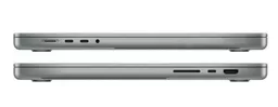Zamknięty Apple MacBook Pro 16 z obu stron Zamknięty Apple MacBook Pro 16 z obu stron