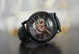 Emporio Armani LUIGI AR60012 zegarek czarna koperta