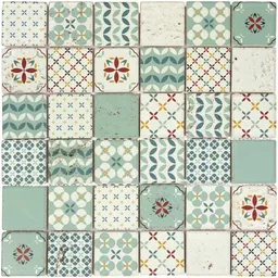 Mozaika Locarno Mix Green White Mat 30 x 30 Artens Mozaika Locarno Mix Green White Mat 30 x 30 Artens