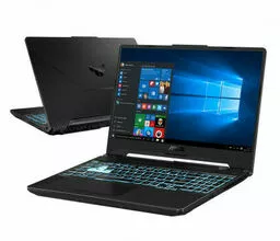 Laptop ASUS Tuf Gaming F15 FX506 przód prawy i tył Laptop ASUS Tuf Gaming F15 FX506 przód prawy i tył