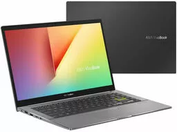 Asus VivoBook 14 K433JQ czarny front lewy bok i tył Asus VivoBook 14 K433JQ czarny front lewy bok i tył