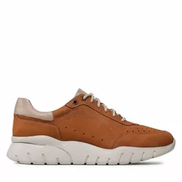 Sneakersy Badura jasnobrązowe cały lewy bok Sneakersy Badura jasnobrązowe cały lewy bok