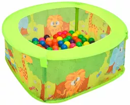 vidaXL Suchy basen z 50 piłeczkami dla dzieci 75x75x32 cm vidaXL Suchy basen z 50 piłeczkami dla dzieci 75x75x32 cm