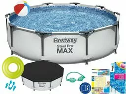 Basen Bestway 305x76 Ogrodowy Stelażowy 56406 9w1 Basen Bestway 305x76 Ogrodowy Stelażowy 56406 9w1
