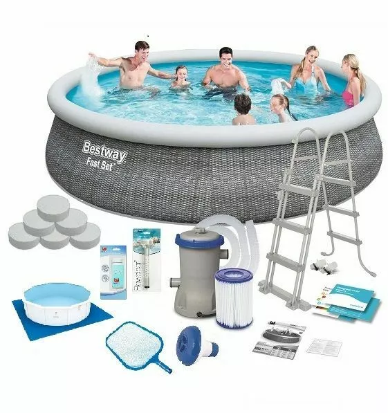 basen rozporowy bestway 57372 457x107cm zestaw 13w