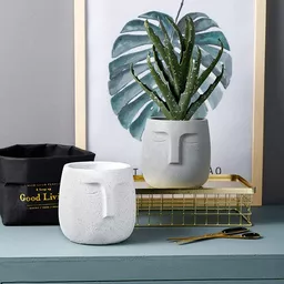 Zdobione ceramiczne doniczki Zdobione ceramiczne doniczki