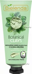 Bielenda Botanical Clays Vegan Day Night Cream Wegański krem do twarzy z zieloną glinką Cera mieszana i tłusta
