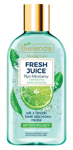 bielenda fresh juice plyn micelarny detoksykujacy z woda cytrusowa limonka 500ml
