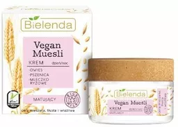 Bielenda Vegan Muesli krem matujący 50 ml Kup 2 produkty Bielenda a otrzymasz Mleczko myjące do ciała 400 ml