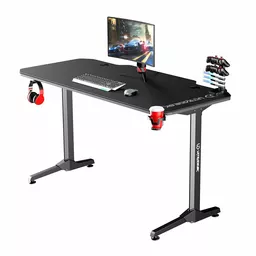 Grafitowe biurko dla graczy - ULTRADESK Frag Grafitowe biurko dla graczy - ULTRADESK Frag
