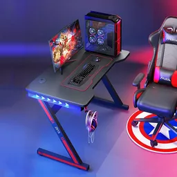 Biurko gamingowe z podświetleniem LED Biurko gamingowe z podświetleniem LED