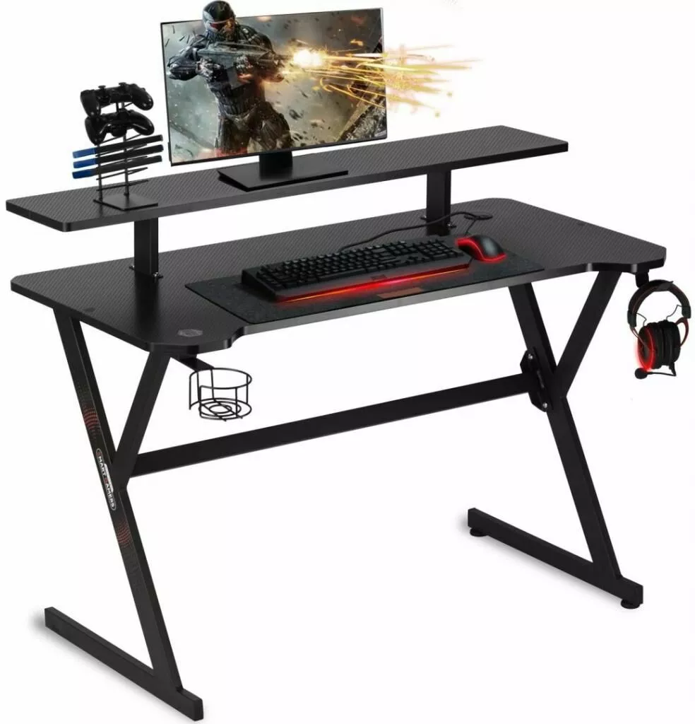 biurko gamingowe z nadstawka 1